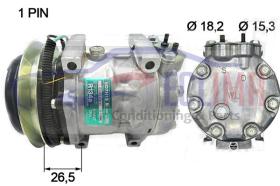 ECLIMA 121289 - COMPRESOR COMPRESOR SD7H13 CASE KOBELCO/N.HOLL B1 146MM 24V