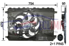 ECLIMA 58042BG - ELECTROVENTILADOR FORD MONDEO 2.0 TDCI 07-