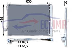 ECLIMA B01200277 - CONDENSADOR BMW X5-X6 E70-F15-F16 06-19