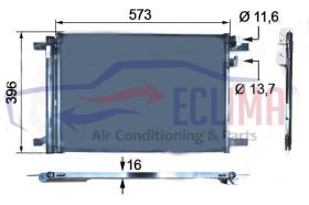 ECLIMA B01200114 - CONDENSADOR VAG