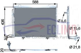 ECLIMA B01200292 - CONDENSADOR MERCEDES W202-R170