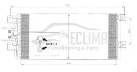 ECLIMA B01200356 - CONDESADOR VW. TRANSPORTER T4