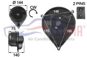 ECLIMA 40158BG - TURBINA INTERIOR FIAT - PEUGEOT BOXER