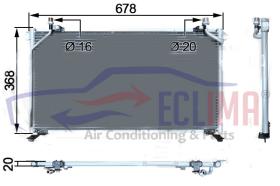 ECLIMA B01200319 - CONDENSADOR NISSAN TERRANO / MAVERICK